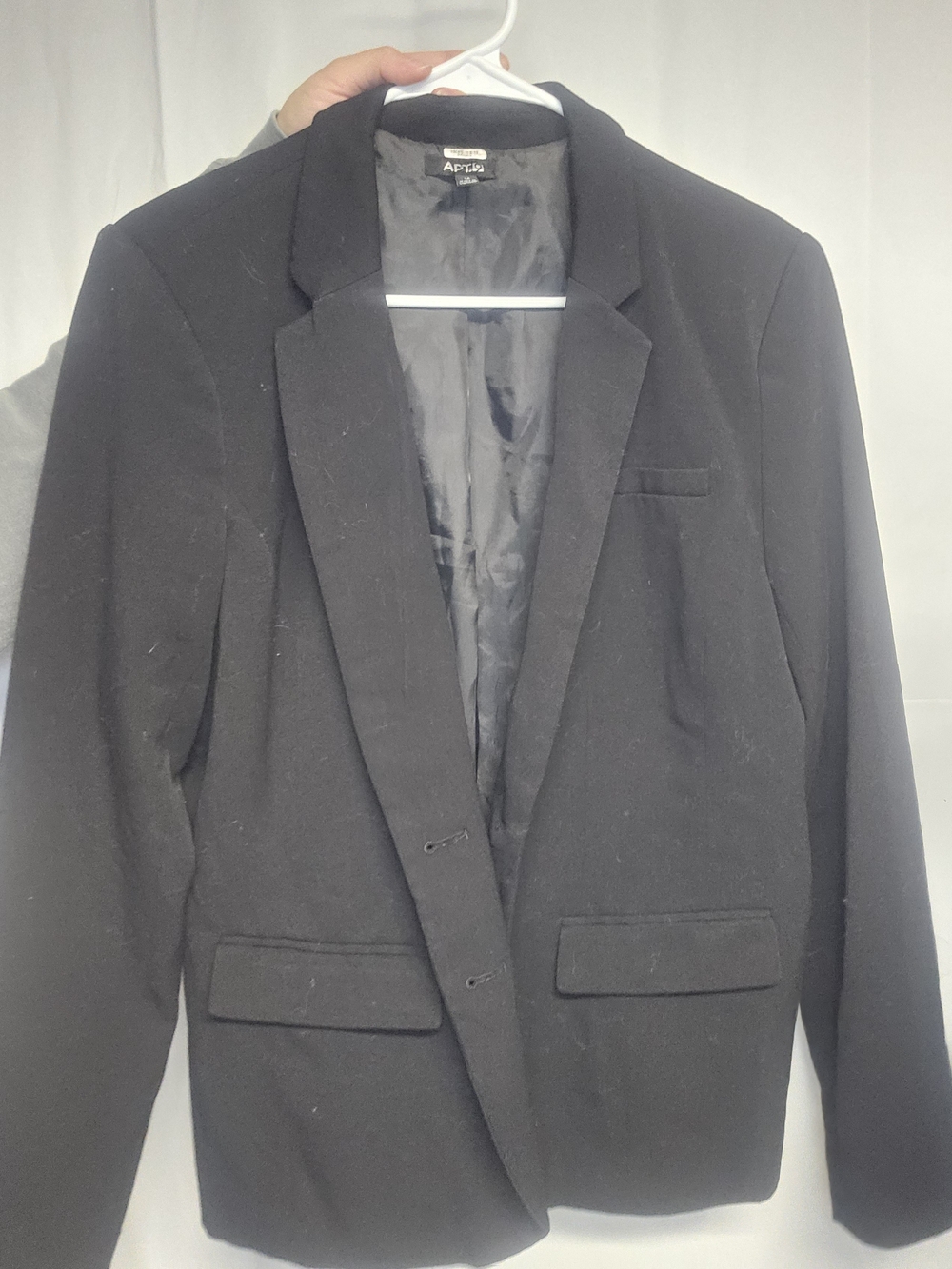 Apt. 9 Black Women's Single-Breasted Blazer